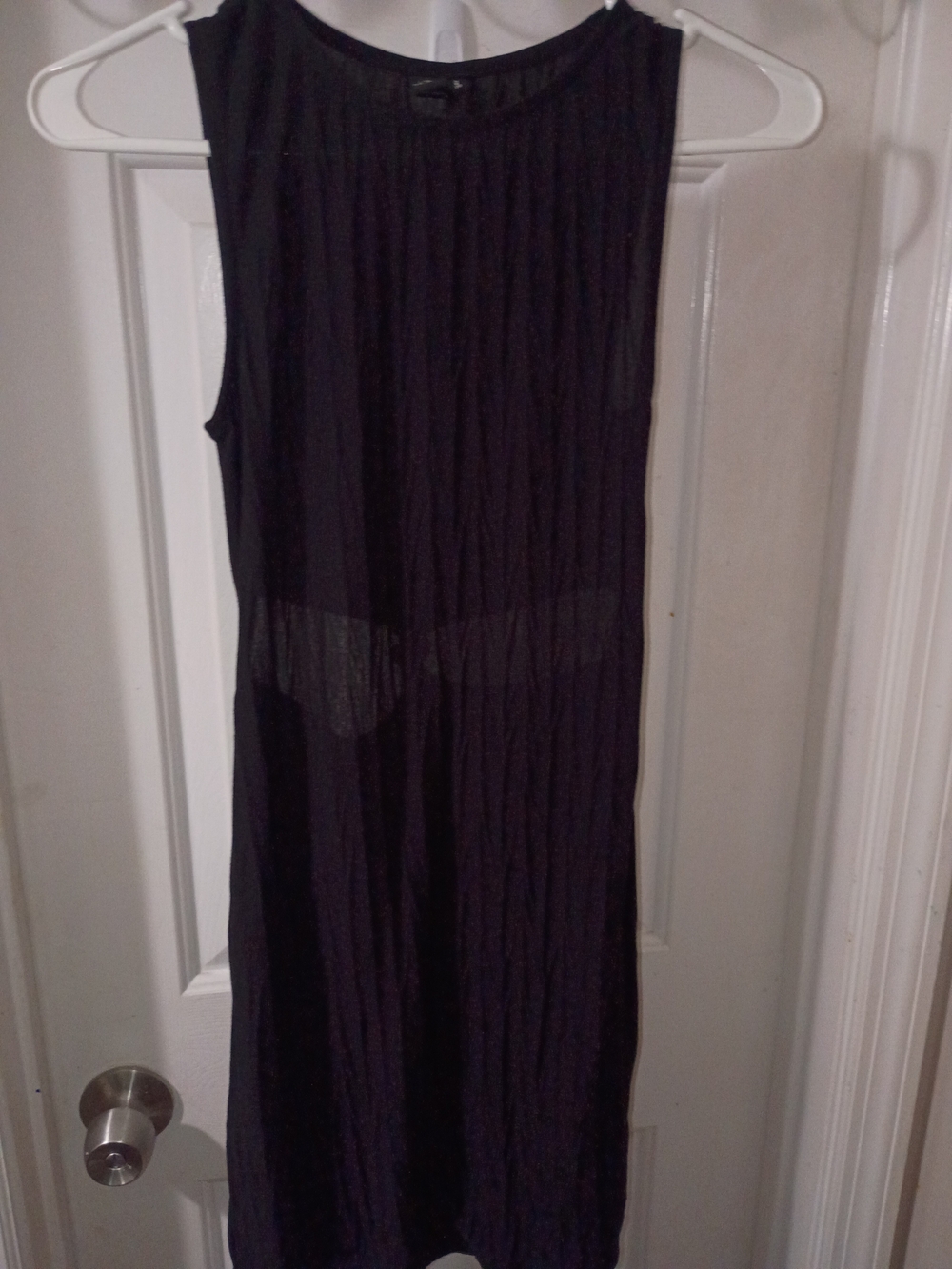 Volcom Black Textured Sleeveless Dress